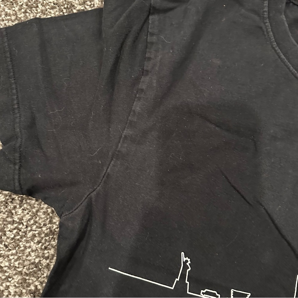 Black nyc Skyline cotton T-Shirt - Picture 2 of 11